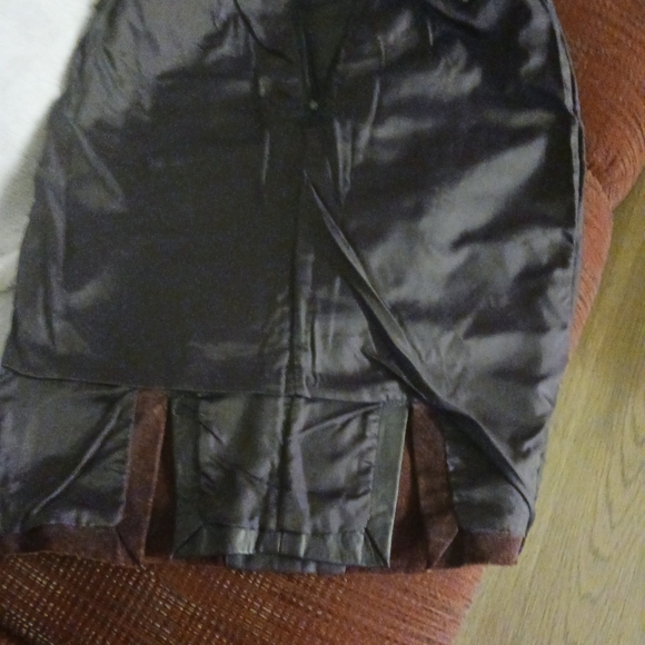 Bermans leather/suede skirt/jacket set - Picture 1 of 12